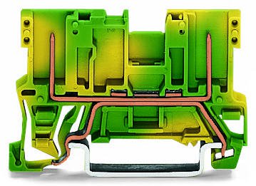 769-227 2-контактные базовые клеммы с заземлением; для DIN-рейки 35 x 15 и 35 x 7,5