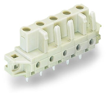 722-738/031-000 Розетка под пайку THT; 0.6 x 1.0 mm solder pin; угловые; 100% защита от неправильного подсоединения; зажимное кольцо; Шаг контактов 7,5 мм; 8-пол.