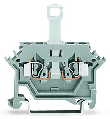 280-614 2-проводные клеммы с размыкателем; для DIN-рейки 35 x 15 и 35 x 7,5; 2,5 мм2; CAGE CLAMP