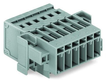 769-613/004-000 1-проводная вилка; Проходной фланец; 4 mm2; Шаг контактов 5 мм; 13-пол.