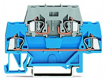 280-531 Двухуровневые клеммы; для DIN-рейки 35 x 15 и 35 x 7,5; 2,5 мм2; CAGE CLAMP