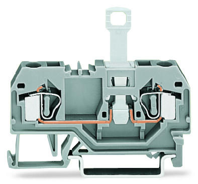 281-912 2-проводные клеммы с размыкателем; для DIN-рейки 35 x 15 и 35 x 7,5; 4 mm2; CAGE CLAMP