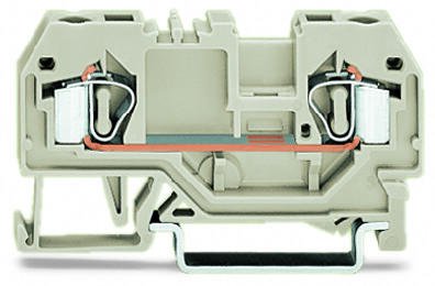 281-992 2-проводные проходные клеммы; 4 mm2; подходят для исполнений Ex e II; центральная маркировка; для DIN-рейки 35 x 15 и 35 x 7,5; CAGE CLAMP