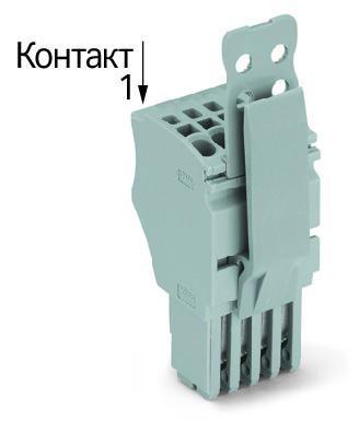 2020-115/145-000 1-проводниковая розетка; Пластина разгрузки натяжения; 1,5; 15-пол.