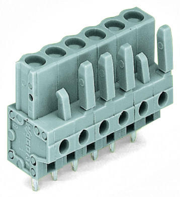 232-140 Розетка под пайку THT; 0.6 x 1.0 mm solder pin; прямые; Шаг контактов 5 мм; 10-пол.