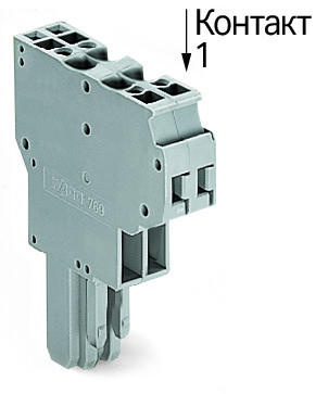 769-123 2-проводная розетка; 4 mm2; 3-пол.