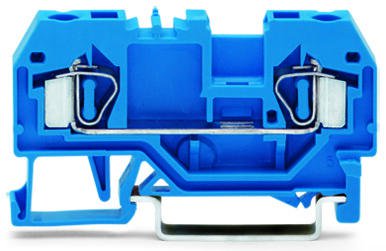 281-904 2-проводные проходные клеммы; 4 mm2; подходят для исполнений Ex i; центральная маркировка; для DIN-рейки 35 x 15 и 35 x 7,5; CAGE CLAMP