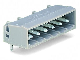 231-437/001-000 Вилка THT; 1.0 x 1.0 mm solder pin; угловые; Шаг контактов 5 мм; 7-пол.