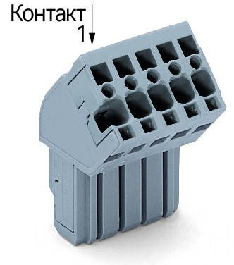 769-113/022-000 1-проводниковая розетка; угловые; 4 mm2; 13-пол.