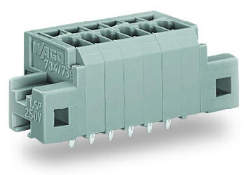 739-303/001-000 Клемма на печатную плату; 1,5; Шаг контактов 3,5 мм; 3-пол.; CAGE CLAMP; зажимное кольцо