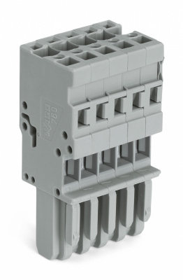 769-105 1-проводниковая розетка; 4 mm2; 5-пол.