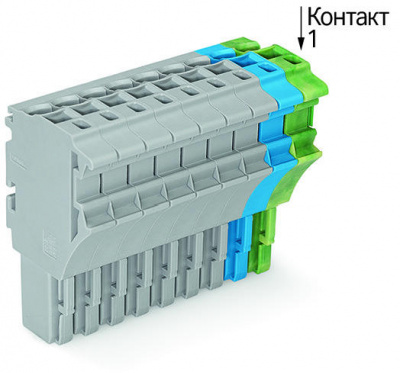 2022-110/000-038 1-проводниковая розетка; 2,5 мм2; 10-пол.