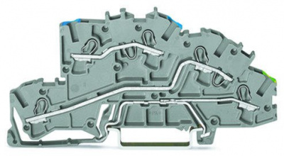 2003-7646 Многоуровневые клеммы для монтажа; 4 mm2; N/L/PE; Push-in CAGE CLAMP