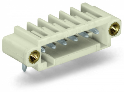 734-164/108-000 Вилка THT; 1.0 x 1.0 mm solder pin; угловые; 100% защита от неправильного подсоединения; Резьбовой фланец; Шаг контактов 3,5 мм; 4-пол.