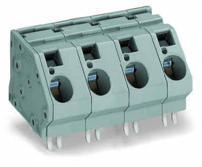 745-604/006-000 KLEMMENLEISTE RM 15 MM GRAU 4-POLIG 