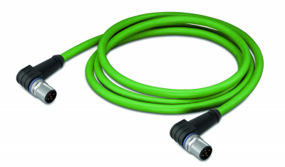 756-1204/060-200 Кабель ETHERNET, PROFINET углового исполнения; 20 м; устанавливаются на оба конца; D-кодирование; Штекер M12, углового исполнения; Штекер M12, углового исполнения