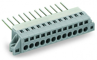 731-133 Проходные клеммы; Толщина пластины: 1,5 мм; 2,5 мм2; Шаг контактов 5 мм; 3-пол.; CAGE CLAMP