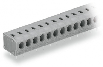 235-416 Клемма на печатную плату; 2,5 мм2; Шаг контактов 5/5,08 мм; 16-пол.; PUSH WIRE