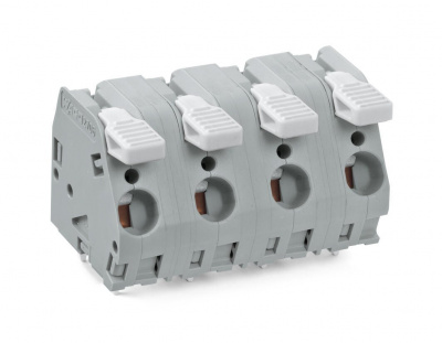 2706-303 Клемма на печатную плату; рычаг; 3; Шаг контактов 12,5 мм; 3-пол.; CAGE CLAMP