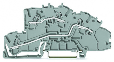 2003-7642 Многоуровневые клеммы для монтажа; 4 mm2; L/L; Push-in CAGE CLAMP