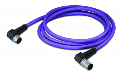 756-1406/060-020 Кабель CANopen-/DeviceNet углового исполнения; 2 м; устанавливаются на оба конца; А-кодирование; Розетка M12 углового исполнения; Штекер M12, углового исполнения
