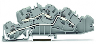 2005-7642 Многоуровневые клеммы для монтажа; 3; L/L; Push-in CAGE CLAMP