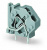 745-814 EINZELKLEMME RM 7,5MM BLAU          