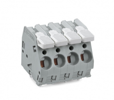 2706-107 Клемма на печатную плату; рычаг; 3; Шаг контактов 7,5 мм; 7-пол.; CAGE CLAMP