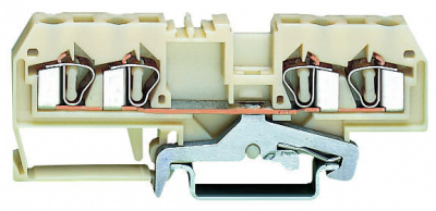 281-658 4-проводные экранированные клеммы; 4 mm2; центральная маркировка; для DIN-рейки 35 x 15 и 35 x 7,5; CAGE CLAMP