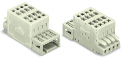 734-372 2-conductor combi strip; 100% защита от неправильного подсоединения; 1,5; Шаг контактов 3,5 мм; 12-пол.