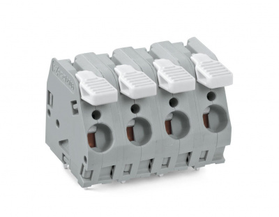 2706-212 Клемма на печатную плату; рычаг; 3; Шаг контактов 10 мм; 12-пол.; CAGE CLAMP
