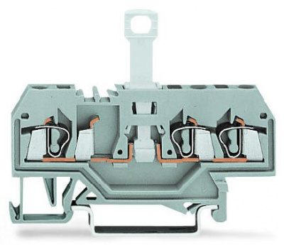 280-683 3-проводные клеммы с размыкателем; для DIN-рейки 35 x 15 и 35 x 7,5; 2,5 мм2; CAGE CLAMP