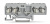 280-686 4-проводные базовые клеммы; для DIN-рейки 35 x 15 и 35 x 7,5; 2,5 мм2; CAGE CLAMP