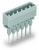 231-162/003-000 Вилка для клемм на рейку; 1.2 x 1.2 mm pins; прямые; Шаг контактов 5 мм; 2-пол.