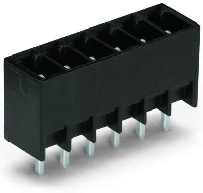 714-138 Вилка THT; 0.8 x 0.8 mm solder pin; прямые; Шаг контактов 3,5 мм; 8-пол.