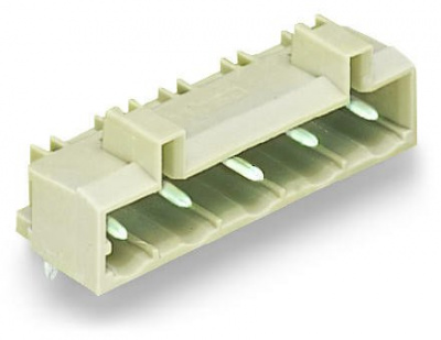 721-833/001-040 Вилка THT; 1.0 x 1.0 mm solder pin; угловые; 100% защита от неправильного подсоединения; Заземляющий контакт; Шаг контактов 7,5 мм; 3-пол.