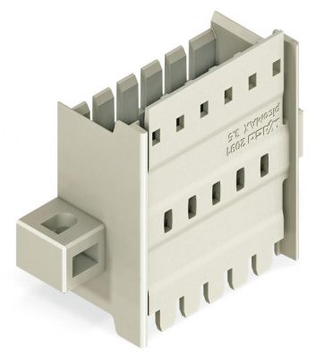 2091-1636/024-000 Panel feedthrough male connector; зажимное кольцо; Шаг контактов 3,5 мм; 6-пол.