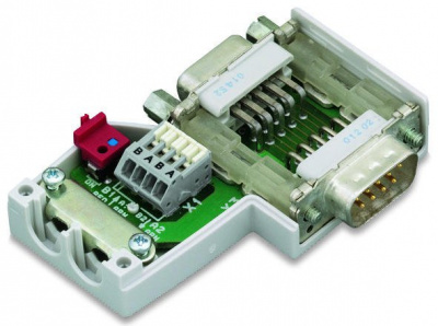 750-970 Разъем полевой шины PROFIBUS; с розеткой и вилкой D-Sub; 9-пол.