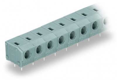 235-502 Клемма на печатную плату; 2,5 мм2; Шаг контактов 7,5/7,62 мм; 2-пол.; PUSH WIRE