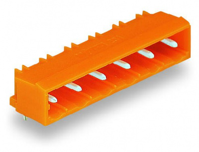 231-964/001-000 Вилка THT; 1.2 x 1.2 mm solder pin; угловые; Шаг контактов 7,62 мм; 4-пол.