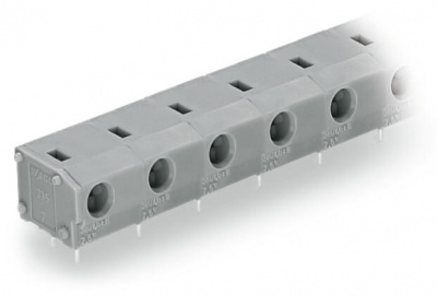 235-802 Клемма на печатную плату; 2,5 мм2; Шаг контактов 10/10,16 мм; 2-пол.; PUSH WIRE