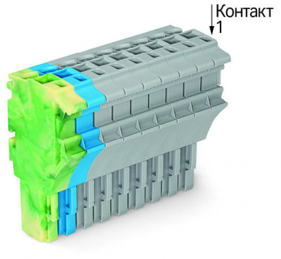 2022-110/000-039 1-проводниковая розетка; 2,5 мм2; 10-пол.