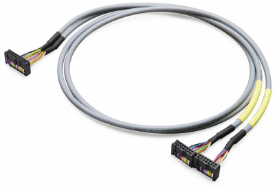 706-7753/304-300 Кабель системы; для WAGO-I/O-SYSTEM, серия 750; 2 x 8 аналоговых входов или выходов; Длина: 3 м; Поперечное сечение проводника 0,14 мм2