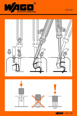 210-419 Наклейки для инструкции по использованию; для соединения FIT CLAMP, универсальная; Серия 290