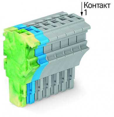 2022-107/000-039 1-проводниковая розетка; 2,5 мм2; 7-пол.