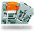 742-101 Клемма с размыкателем 5 MM сер., (384 шт/уп)